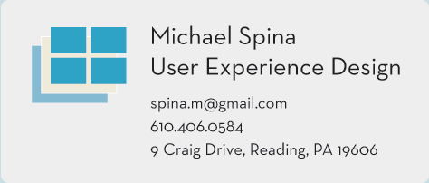 Michael Spina: User Experience Design
